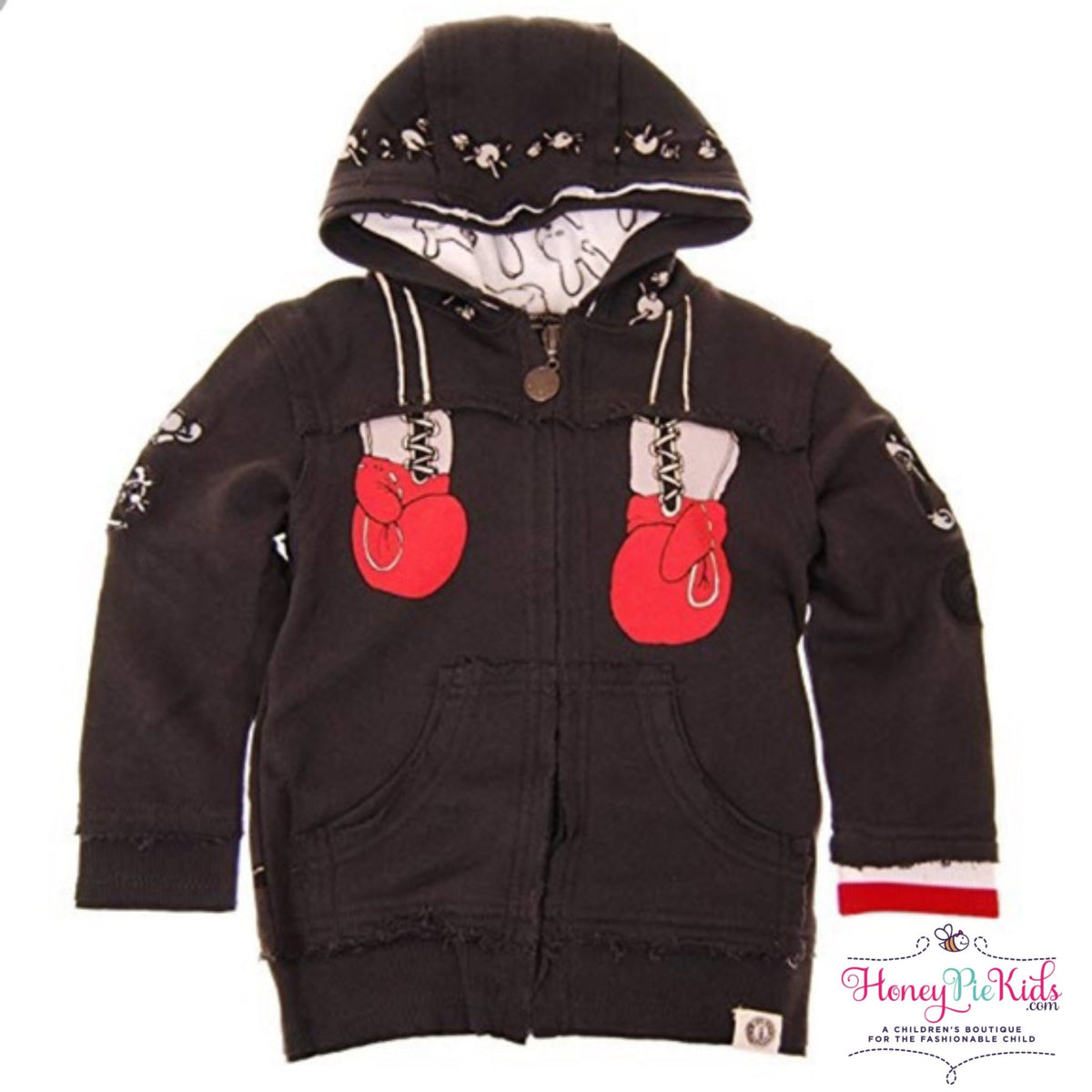 Infant red zip sales up hoodie