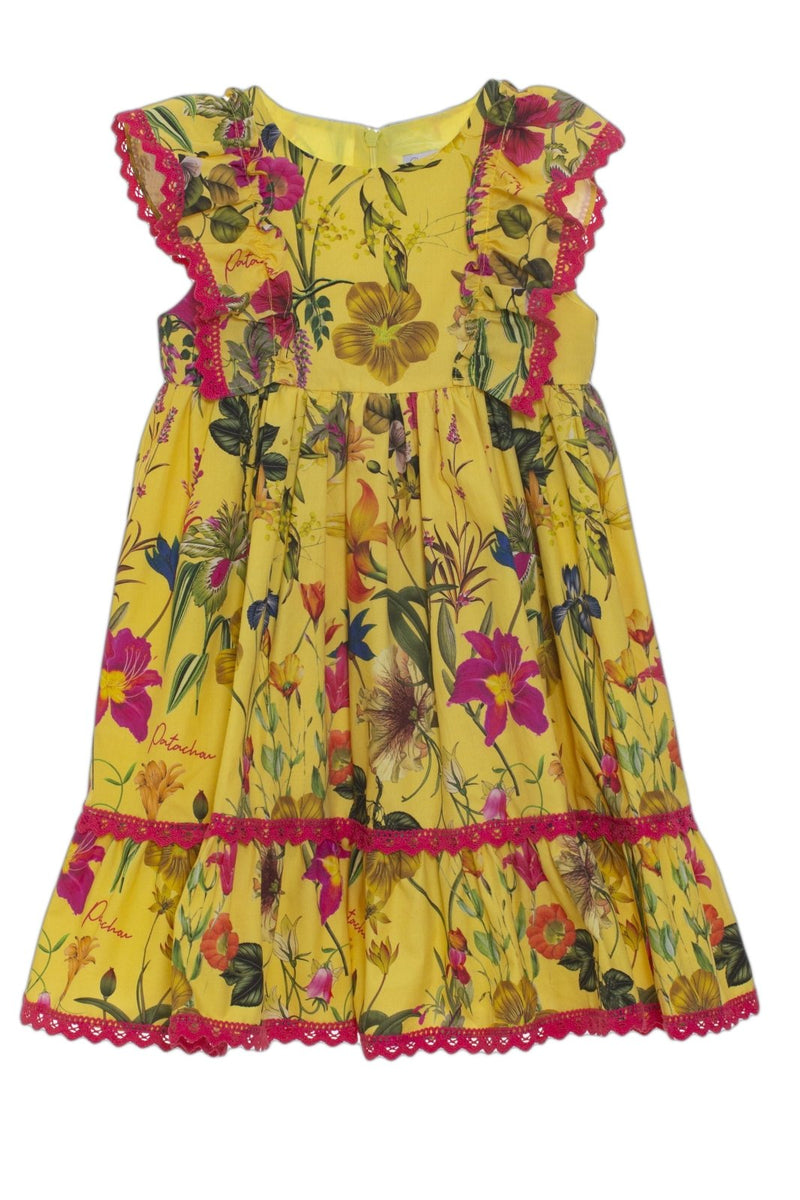 Patachou Girls Botanical Printed Dress