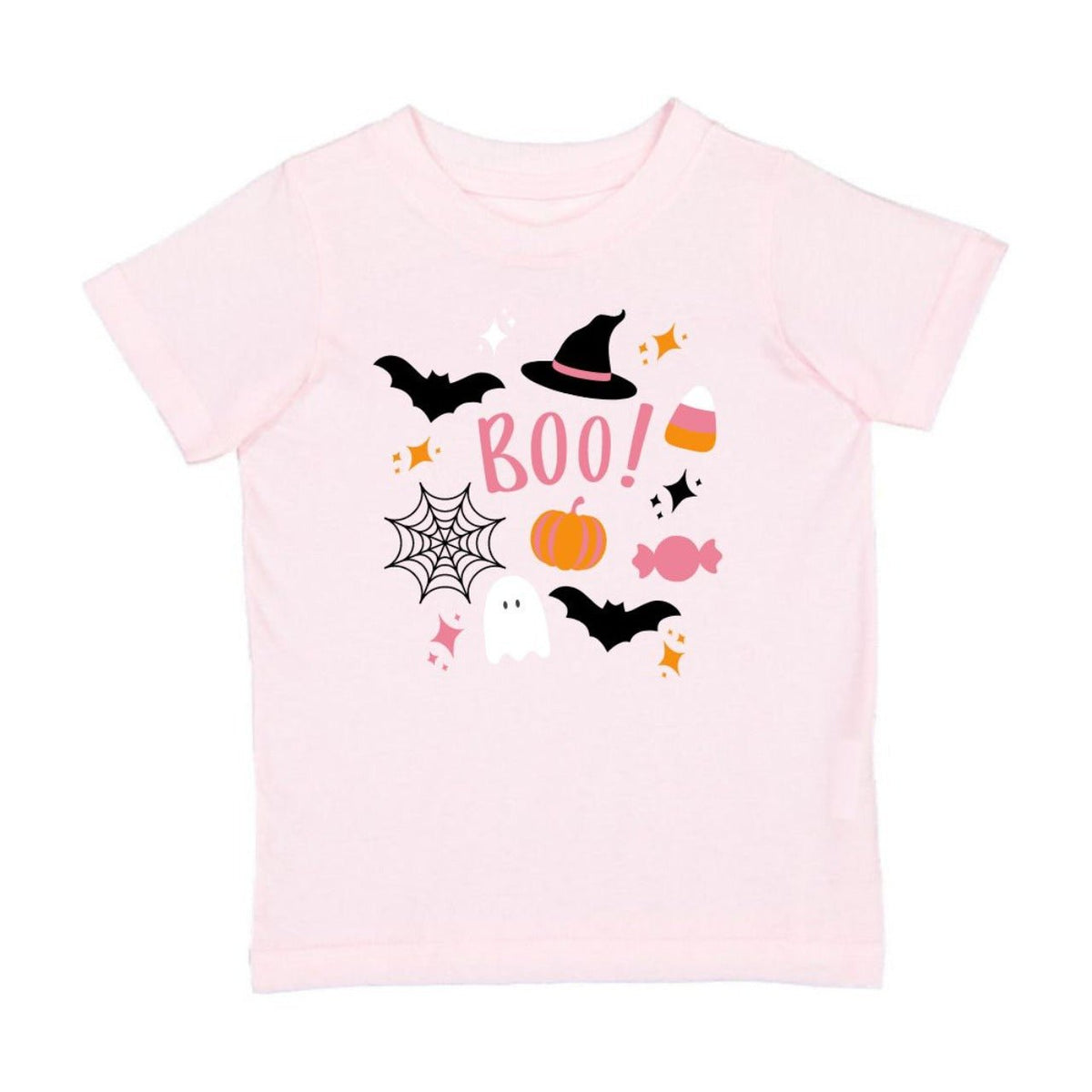 Sweet Wink Girls Pink HALLOWEEN DOODLE S/S Shirt
