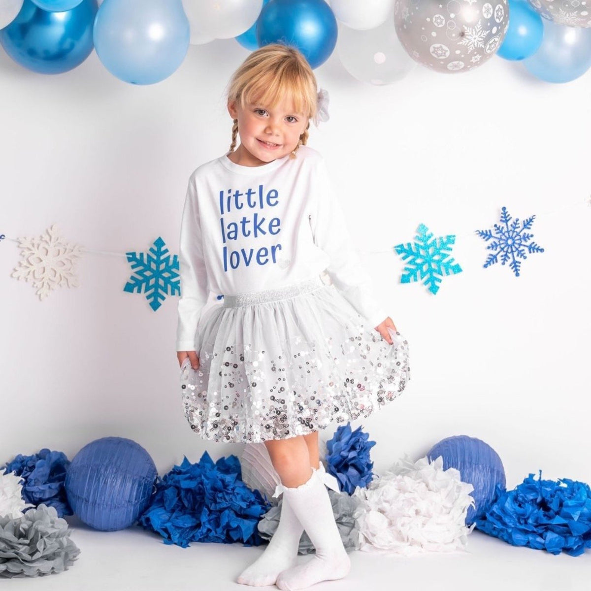 Sweet Wink Infant to Youth Girls Silver Sequin Tutu Skirt | HONEYPIEKIDS