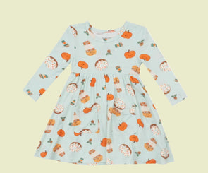 Angel Dear Twirly Dress - Baby and Toddler - Pumpkin Spice Latte | HONEYPIEKIDS