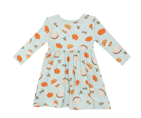 Angel Dear Twirly Dress - Baby and Toddler - Pumpkin Spice Latte | HONEYPIEKIDS