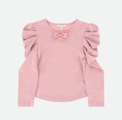 Angel's Face Girls Alvera Top in Tea Rose | HONEYPIEKIDS