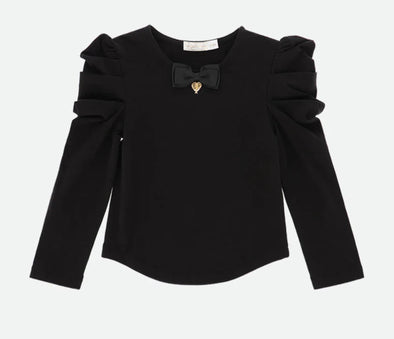 Angel's Face Black Alvera Top | HONEYPIEKIDS