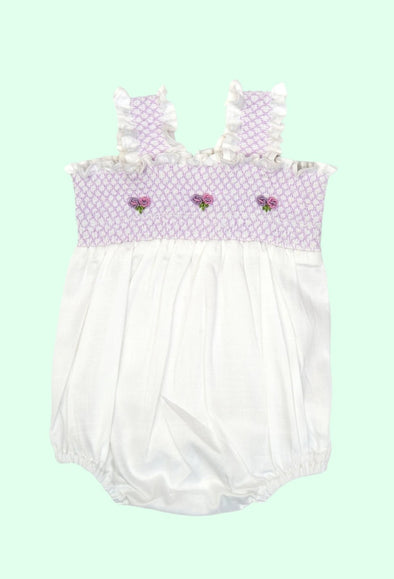 Bella & Emma Madison Baby Girl Bubble Romper | HONEYPIEKIDS | Kids Boutique Clothing