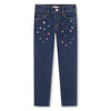 Billieblush Girls Bedazzled Blue Denim Pants | HONEYPIEKIDS.COM