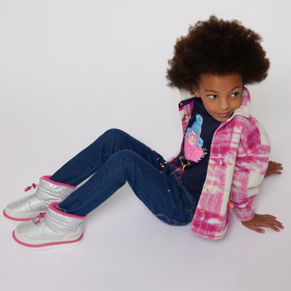 Billieblush Girls Bedazzled Blue Denim Pants | HONEYPIEKIDS.COM