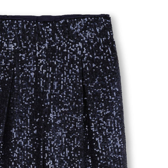 Billieblush Full Sequin Navy Blue Pants | HONEYPIEKIDS