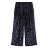 Billieblush Full Sequin Navy Blue Pants | HONEYPIEKIDS