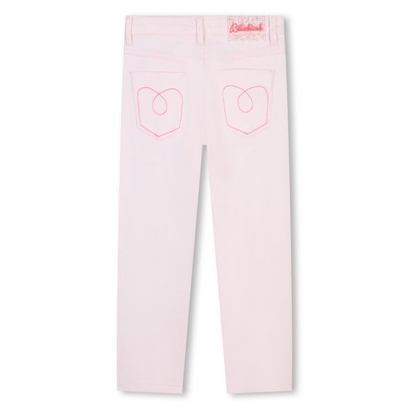 Billieblush Metallic Pink Denim Pants  HONEYPIEKIDS