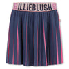 Billieblush Navy and Neon Pink Pleated Skirt | HONEYPIEKIDS | Kids Boutique Clothing