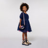 Billieblush Navy and Pink Flared Fringe Dress | HONEYPIEKIDS