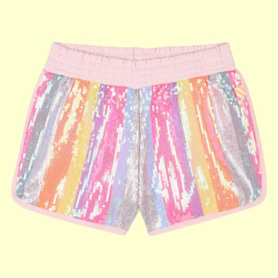 Billieblush Pink Sequin Front Shorts | HONEYPIEKIDS | Kids Boutique Clothing