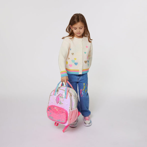 Billieblush Unicorn Backpack With Reversible Sequins | HONEYPIEKIDS