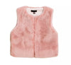 Imoga Eva Girls Faux Fur Vest - POWDER PINK | HONEYPIEKIDS