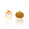 Girl Nation Halloween Ghost and Pumpkin Kids Earrings | HONEYPIEKIDS