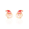 Holly Jolly Hypoallergenic Holiday Santa Stud Earrings | HONEYPIEKIDS | Kids Stocking Stuffers