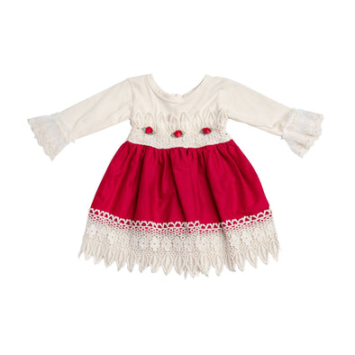 Haute Baby Infant Tis The Season Baby Girl Dress | HONEYPIEKIDS | Baby Boutique Clothing