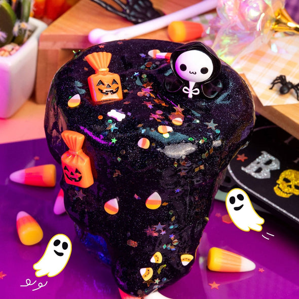 Kawaii Halloween Tricks & Treats Glitter Slime | HONEYPIEKIDS | Kids Boutique 