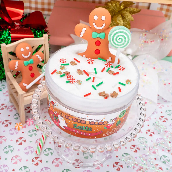 Kawaii Slime  - Gingerbread Latte Butter Holiday Slime | HONEYPIEKIDS