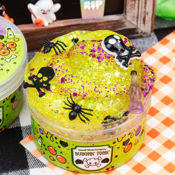 Kawaii Slime - Halloween Bubonic Tonic Clear Glitter Slime | HONEYPIEKIDS | Kids Boutique 