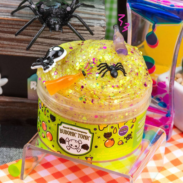 Kawaii Slime - Halloween Bubonic Tonic Clear Glitter Slime | HONEYPIEKIDS | Kids Boutique