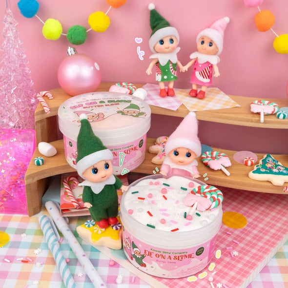 Kawaii Slime - Holiday Elf on a Slime Butter Slime | HONEYPIEKIDS | Kids Gifts