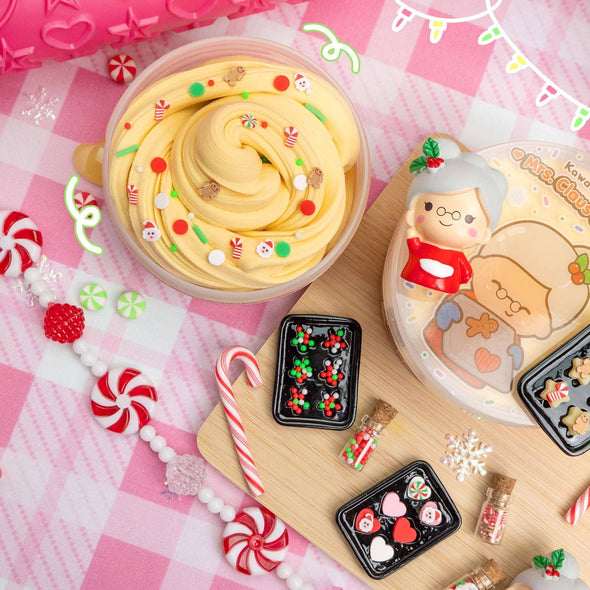 Kawaii Slime  - Mrs. Claus' Cookie Dough Clay-Dough Holiday Slime | HONEYPIEKIDS | Kids Store