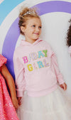 Lola and The Boys Birthday Girl Pink Hoodie | HONEYPIEKIDS