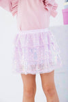 Lola and The Boys Iridescent Shimmer Sequin Skirt | HONEYPIEKIDS