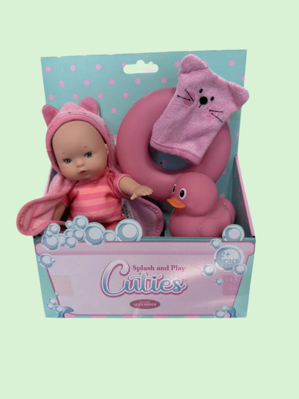 Madame Alexander Splash and Play Cuties 8-Inch Doll in PINK | HONEYPIEKIDS