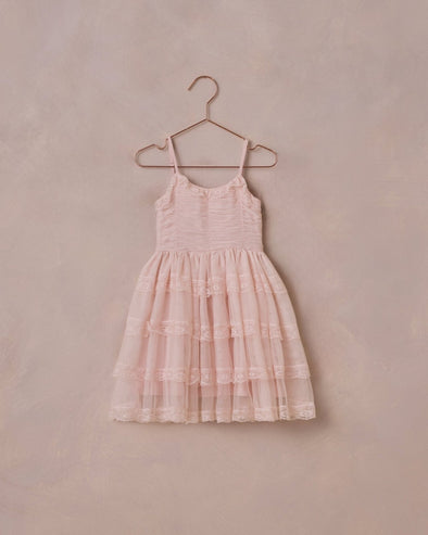 NoraLee Audrey Dress in Blush | HONEYPIEKIDS