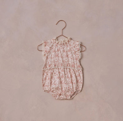 Noralee Baby Alice Romper in Pink Toile | HONEYPIEKIDS