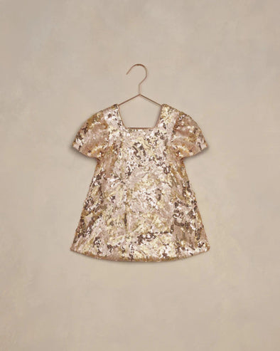 Noralee Daisy Sequin Dress In Bronze | HONEYPIEKIDS