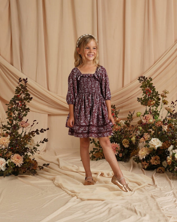 NoraLee Elodie Dress in Winter Vines | HONEYPIEKIDS.COM