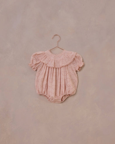 Noralee Eva Baby Romper in Blush | HONEYPIEKIDS | Kids Boutique Clothing