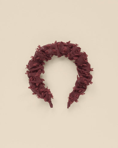 Noralee Gathered Headband in Fig Color | HONEYPIEKIDS