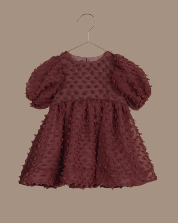 NoraLee Girls Luna Dress in Fig | HONEYPIEKIDS