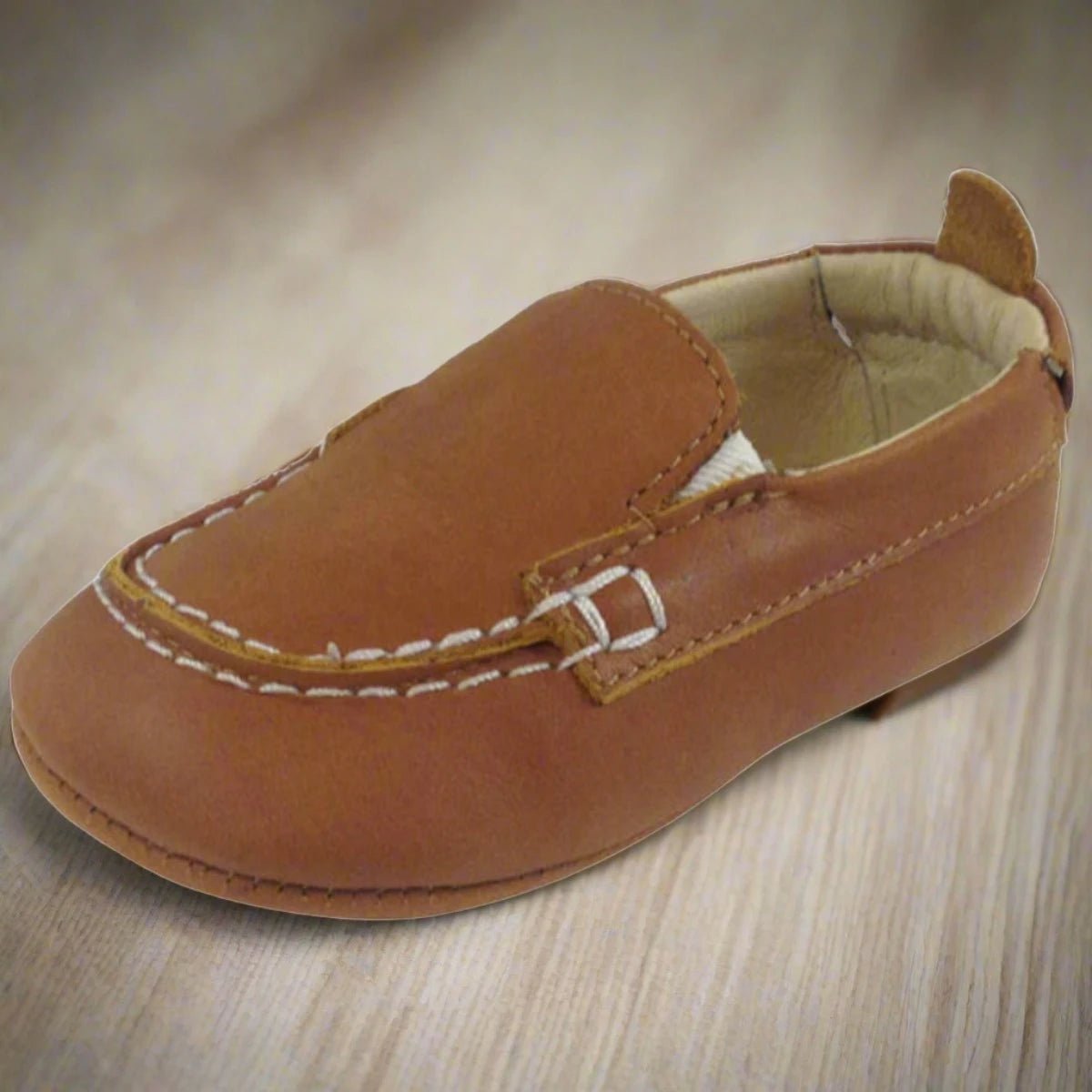 Old Soles Australia Baby Boys Tan Leather Boat Shoes | HONEYPIEKIDS