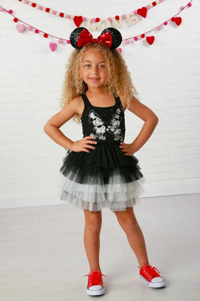 Ooh la la couture Black Mickey and Minnie Tutu Dress | HoneyPieKids.com