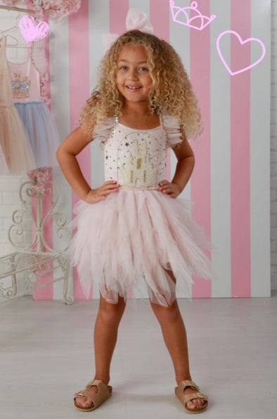 Ooh La La Couture Cinderella's Castle Emma Tutu Dress | HONEYPIEKIDS | Kids Boutique Clothing