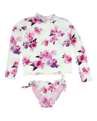 Piccoli Principi Swimwear - Alessandra Iris Flower Long Sleeve Swimsuit | HONEYPIEKIDS | Kids Boutique Clothing