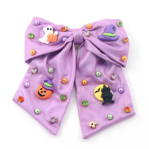 Poppyland Girls Hair Bow - Spooky Sisters Halloween  | HONEYPIEKIDS