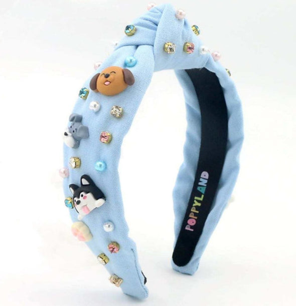 Poppyland Headband - Puppy Love | HONEYPIEKIDS | Kids Headbands