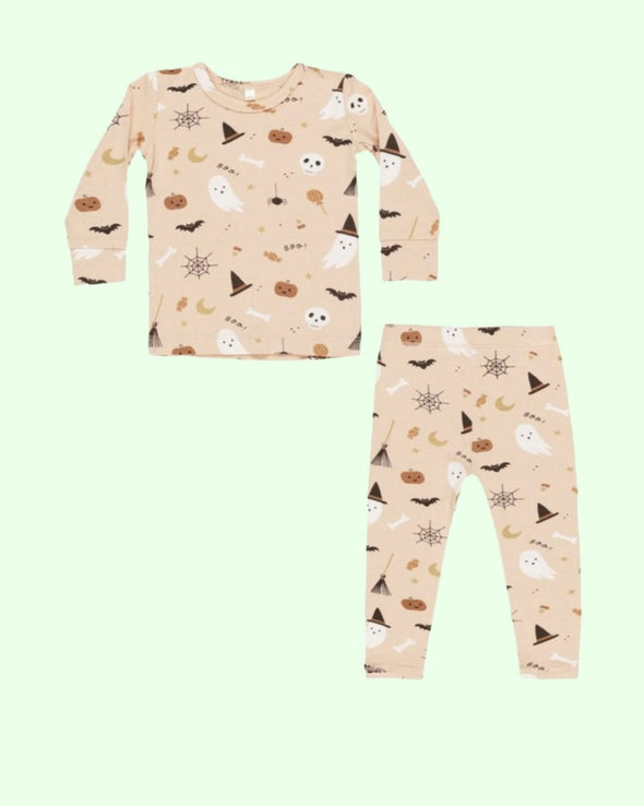 Quincy Mae Halloween Bamboo Pajama Set | HONEYPIEKIDS.COM