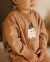 Quincy Mae Halloween BOO Relaxed Fleece Sweatshirt | HONEYPIEKIDS.COM