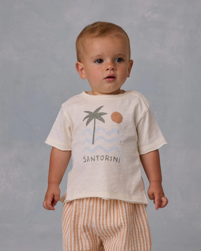 Rylee + Cru Raw Edge Tee - SANTORINI | HONEYPIEKIDS | Kids Boutique Clothing