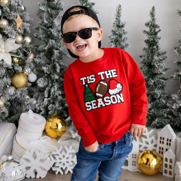 Sweet Wink Boys Tis The Season Christmas Sweatshirt | HONEYPIEKIDS