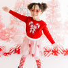 Sweet Wink Candy Cane Patch Christmas Sweatshirt | HONEYPIEKIDS