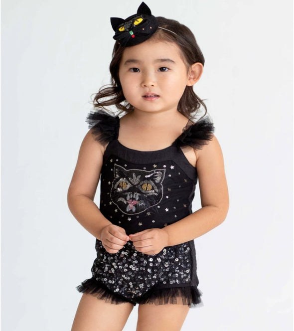 Tutu Du Monde Halloween Baby Bad Luck Kitty Onesie | HONEYPIEKIDS 